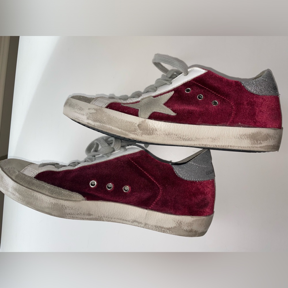 Golden Goose Red Velvet low tops (purchased in Rome)
